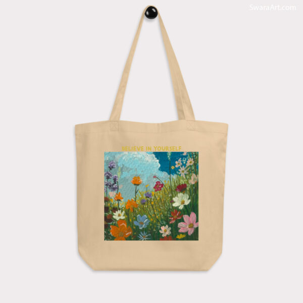 Spring Breeze Organic Cotton Tote Bag - Image 3