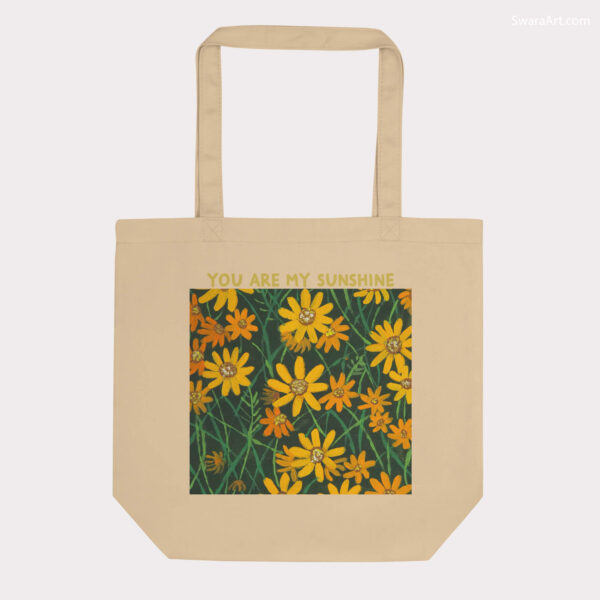 Wild Flowers Organic Cotton Tote Bag - Image 2