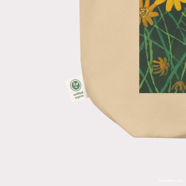 Wild Flowers Organic Cotton Tote Bag - Image 4